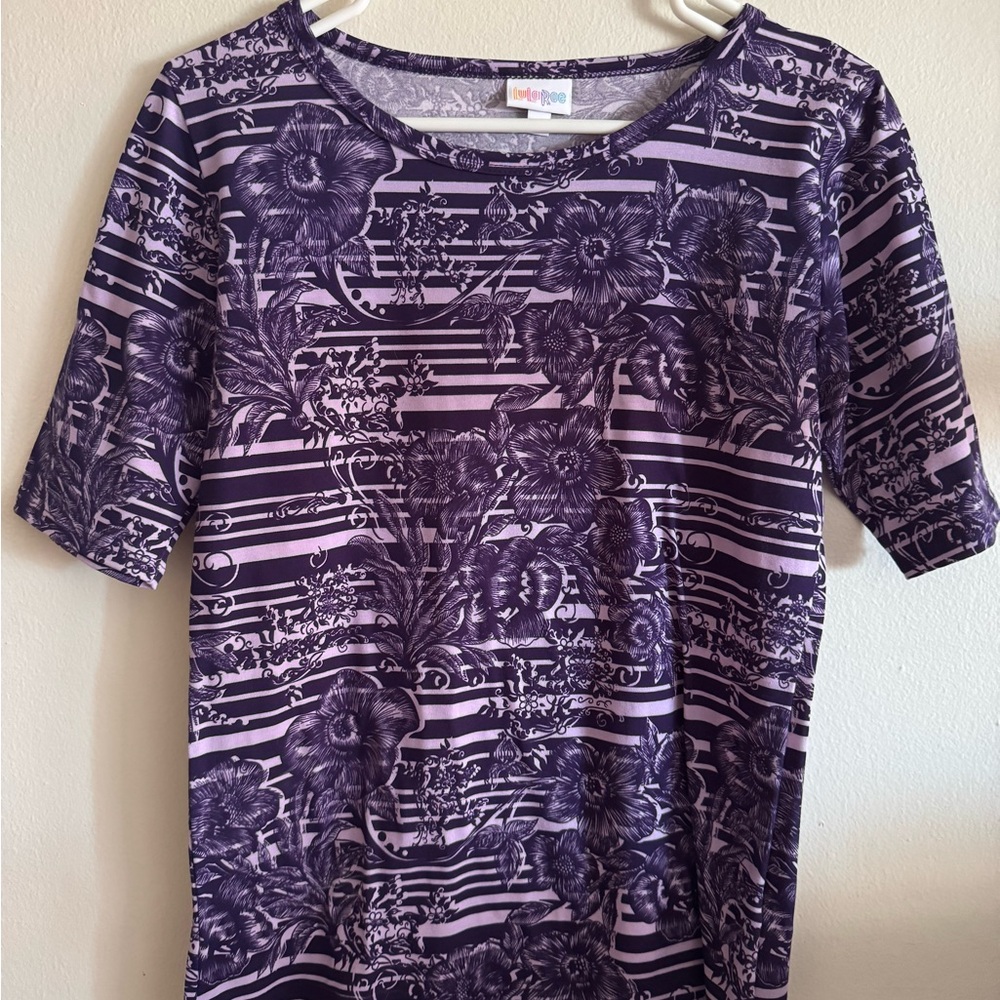 Lularoe Purple Floral Women's Top